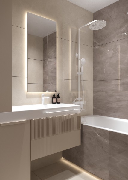 High-end bathroom finishes in Wollongong home renovation